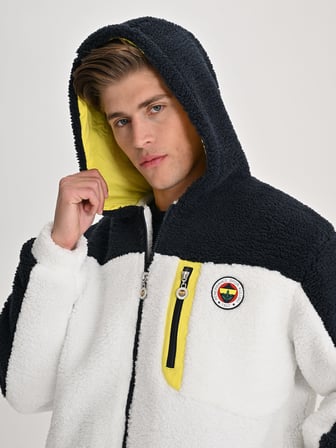 ERKEK TRIBUN RENK BLOKLU PELUŞ SWEAT