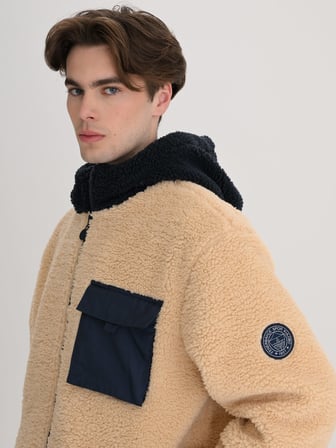 Fenerbahçe Taş Tribün Cep Detaylı Erkek Peluş Sweatshirt