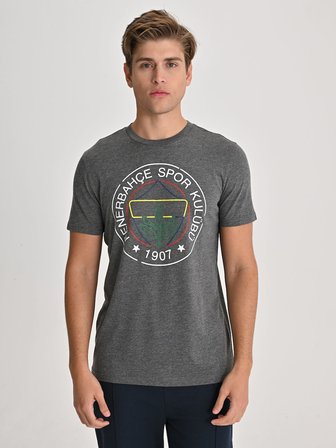 ERKEK TRIBUN ÇİZGİ LOGOLU TSHIRT
