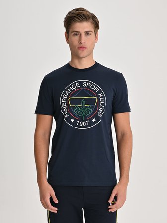 ERKEK TRIBUN ÇİZGİ LOGOLU TSHIRT