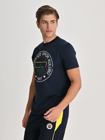 ERKEK TRIBUN ÇİZGİ LOGOLU TSHIRT