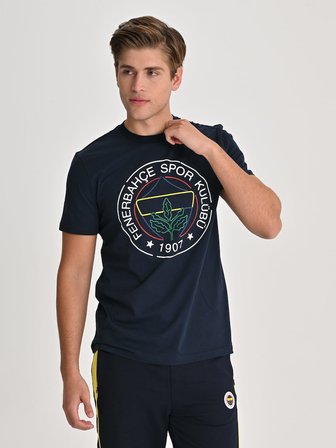 ERKEK TRIBUN ÇİZGİ LOGOLU TSHIRT
