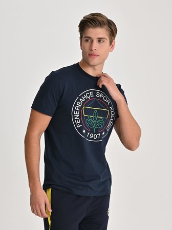 ERKEK TRIBUN ÇİZGİ LOGOLU TSHIRT