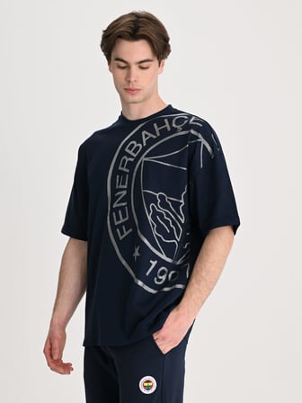 ERKEK TRIBUN KROM LOGOLU TSHIRT