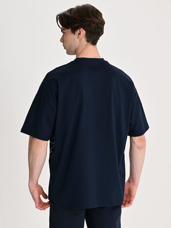 ERKEK TRIBUN KROM LOGOLU TSHIRT