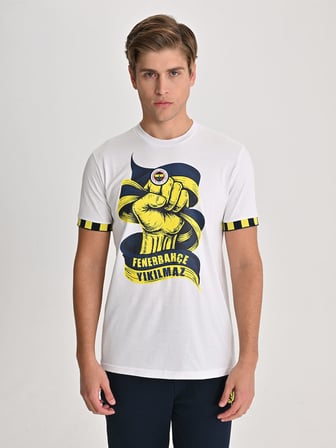 Fenerbahçe Beyaz Tribün Fenerbahçe Yıkılmaz Erkek Tshirt