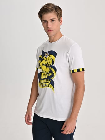 Fenerbahçe Beyaz Tribün Fenerbahçe Yıkılmaz Erkek Tshirt