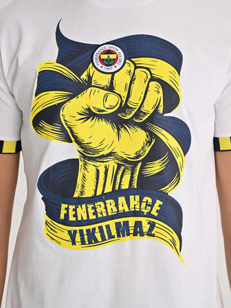 Fenerbahçe Beyaz Tribün Fenerbahçe Yıkılmaz Erkek Tshirt
