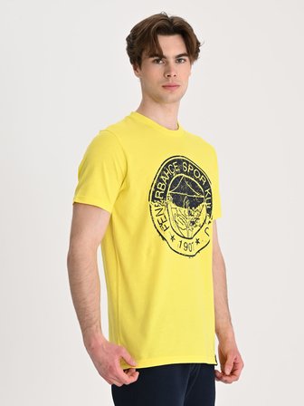 Fenerbahçe Sarı Tribün Tram Logolu Erkek Tshirt