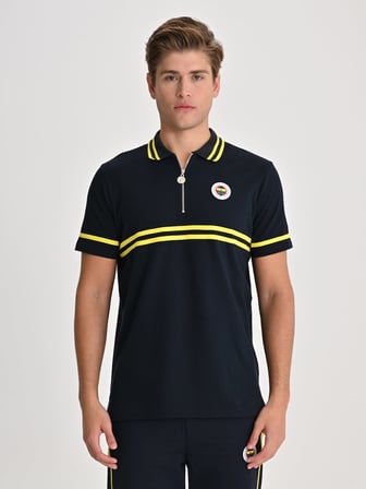 Fenerbahçe Tribün Sarı Lacivert Erkek Polo Tshirt