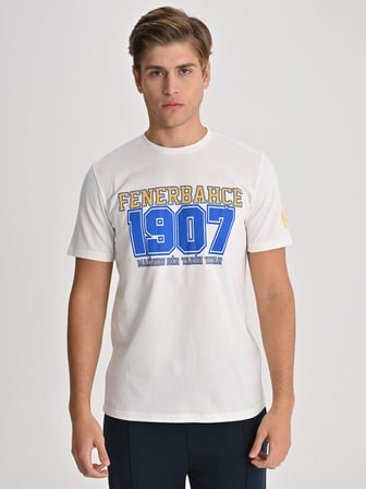 Fenerbahçe Ekru Kolej FB 1907 Erkek Tshirt