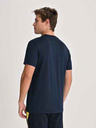 Fenerbahçe Lacivert Trend Tek Renk Logolu Erkek Tshirt