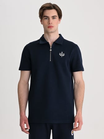 Fenerbahçe Lacivert Trend Krom Palamutlu Erkek Polo Tshirt