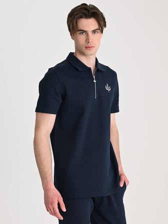 Fenerbahçe Lacivert Trend Krom Palamutlu Erkek Polo Tshirt