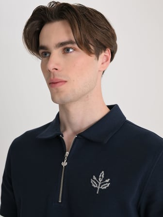 Fenerbahçe Lacivert Trend Krom Palamutlu Erkek Polo Tshirt