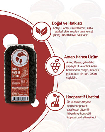 ANTEP KARASI KURU ÜZÜM(500gr)