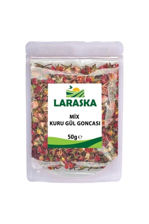 Gül Çayı - Sarı Kırmızı Mix Kuru Gül Goncası 50g