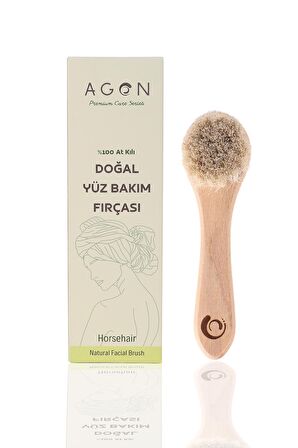 Doğal At Kılı Yüz Bakım Fırçası