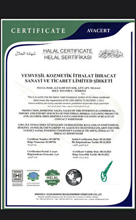 Bitkisel Doğal Içerikli Yüzey Temizleyici - Çok Amaçlı - Leke Çıkarıcı - Genel Temizleme