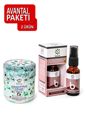 Beuta Hindistan Cevizi Yağı %100 Doğal 150 ml + Jojoba Yağı 20 ml