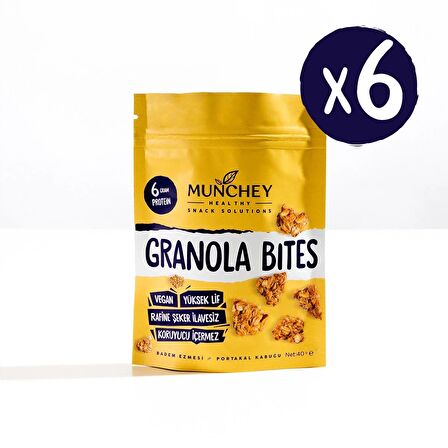 Munchey 6'lı Granola Bites Badem 40 gr