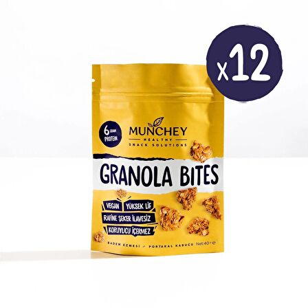 Munchey 12'li Granola Bites Badem 40 gr