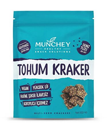 Munchey 12'li Sade Tohum Kraker 100 gr