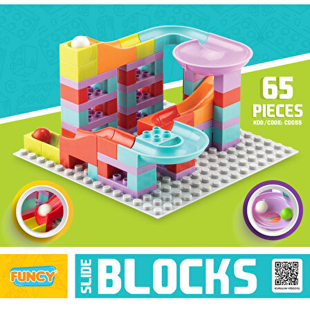 Slide Blocks 65 Parça LegoDuplo Uyumlu