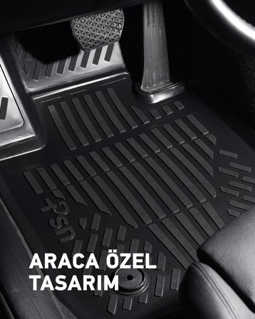Volkswagen Jetta 6 2011-2017 3D Psn Havuzlu Paspas