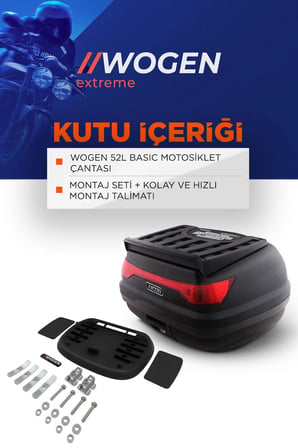 WOGEN Wg52 Arka Çanta 52 Litre Basic (SİYAH)