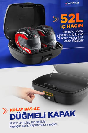 WOGEN Wg52 Arka Çanta 52 Litre Basic (SİYAH)