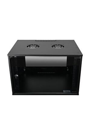 7u 545x400 Mm Duvar Tipi Soho Rack Kabinet Siyah 2 Yıl Üretici Garantili