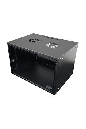 9u 600x600 mm Duvar Tipi Soho Rack Kabinet Siyah 2 Yıl Üretici Garantili