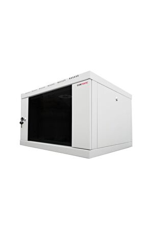 9u 19'' 600 600 mm Duvar Tipi Kabinet Tek Gövdeli Gri 2 Yıl Üretici Garantili