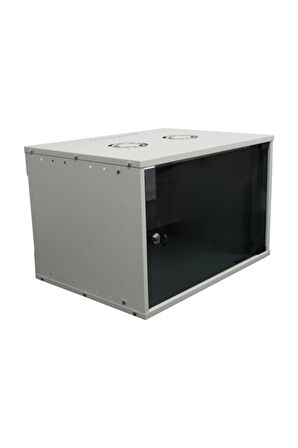 4U 600x600 Mm Duvar Tipi Soho Rack Kabinet Gri 2 Yıl Üretici Garantili