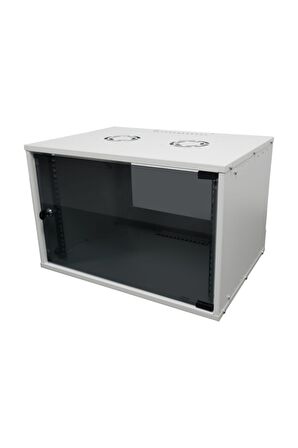 4U 600x600 Mm Duvar Tipi Soho Rack Kabinet Gri 2 Yıl Üretici Garantili