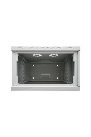 12u 19'' 600x600mm Duvar Tipi Kabinet Tek Gövdeli Gri 2 Yıl Üretici Garantili