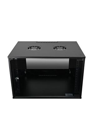6U 545x400 Mm Duvar Tipi Soho Rack Kabinet Siyah 2 Yıl Üretici Garantili