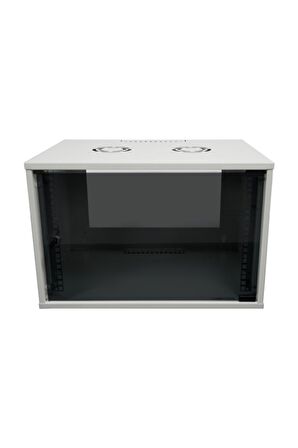 9U 545x400 Mm Duvar Tipi Soho Rack Kabinet Gri 2 Yıl Üretici Garantili