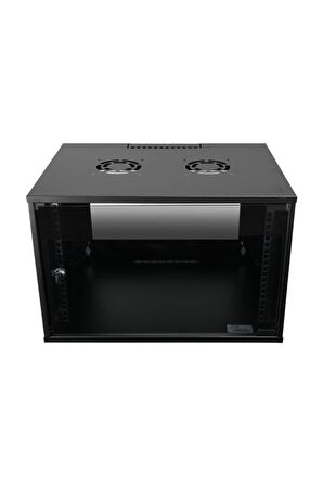 12U 600x600 Mm Duvar Tipi Soho Rack Kabinet Siyah 2 Yıl Üretici Garantili