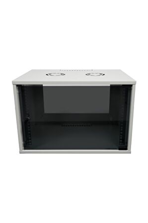 7u 545x400 Mm Duvar Tipi Soho Rack Kabinet Gri 2 Yıl Üretici Garantili