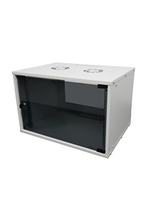 7u 545x400 Mm Duvar Tipi Soho Rack Kabinet Gri 2 Yıl Üretici Garantili