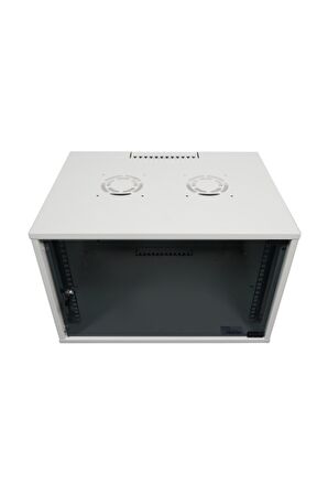 7u 545x400 Mm Duvar Tipi Soho Rack Kabinet Gri 2 Yıl Üretici Garantili