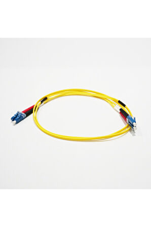Fiber Optik Patch Kablo SLCUPC/LCUPC DX SM 1mt ÇAP:1.8mm