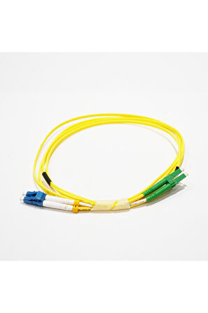 Fiber Optik Patch Kablo LCAPC/LCAPC DX SM 2mt ÇAP:1.6mm LSZH