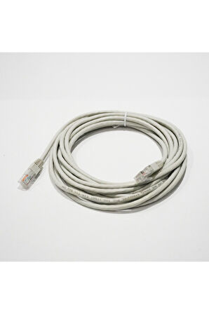 Bakır Patch Kablo UTP CAT5E 5 mt PVC GRAY
