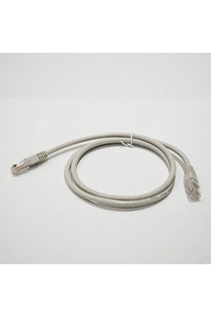 Bakır Patch Kablo UTP CAT6 1 mt PVC GRAY