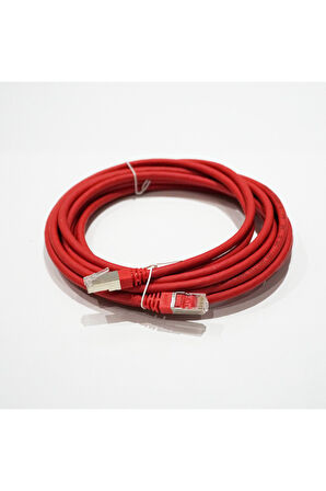 Bakır Patch Kablo FTP CAT6A 5 mt LSZH RED