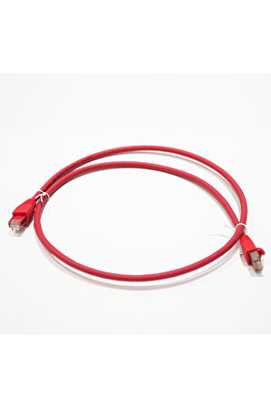 Bakır Patch Kablo FTP CAT6A 1 mt LSZH RED