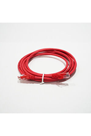Bakır Patch Kablo UTP CAT6 2,5 mt LSZH KIRMIZI